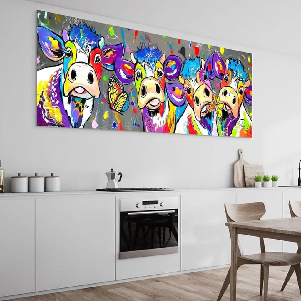 Tableau vache rigolotes Montableaudeco