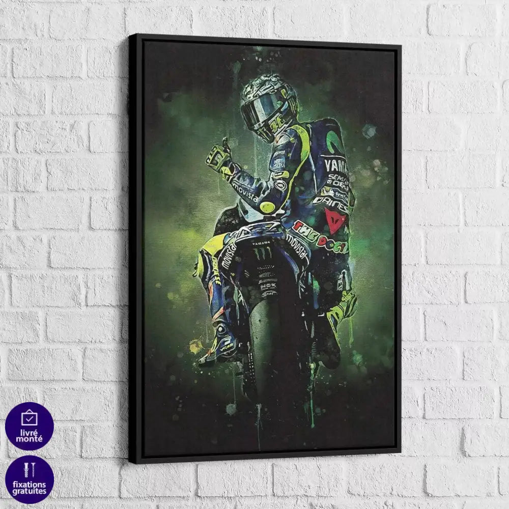 Tableau Valentino Rossi Superbike - Montableaudeco