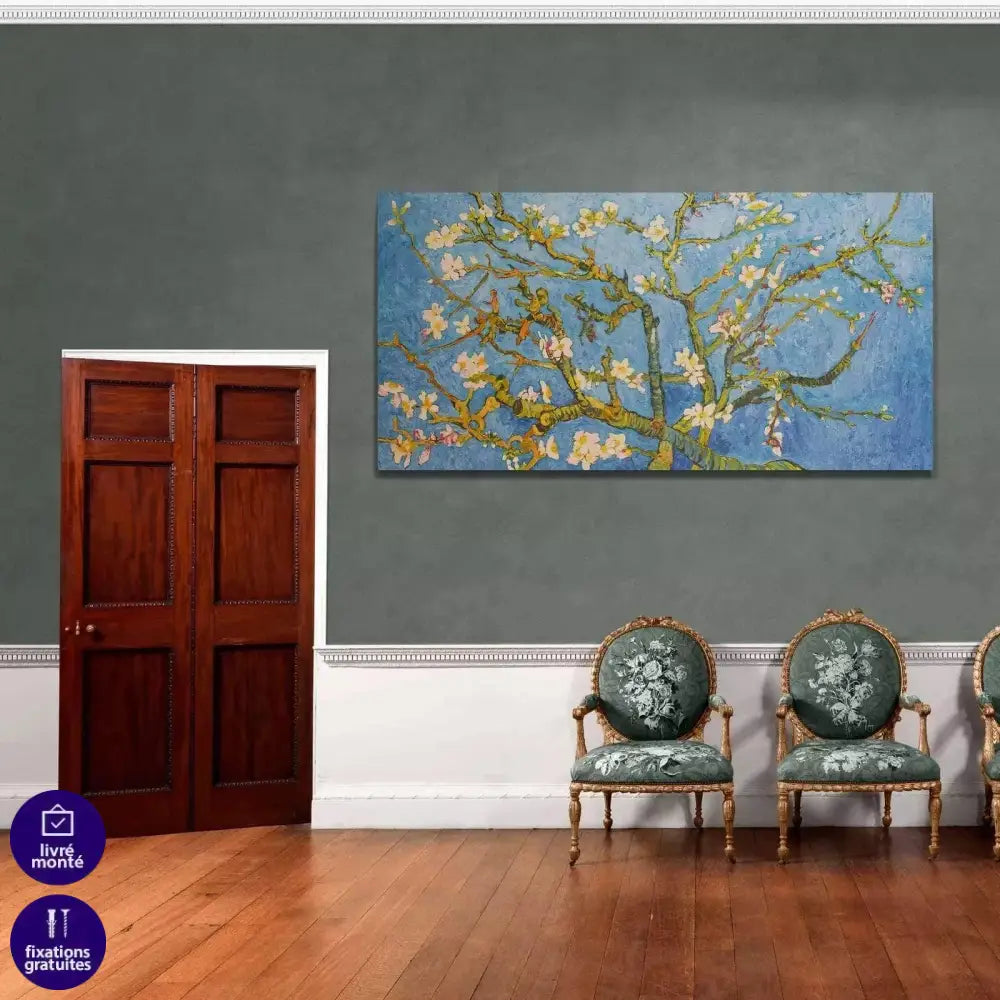 Tableau Van Gogh Amandiers en fleurs - Montableaudeco