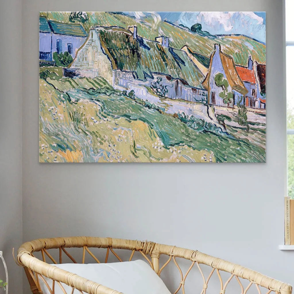 tableau van gogh les chaumières B