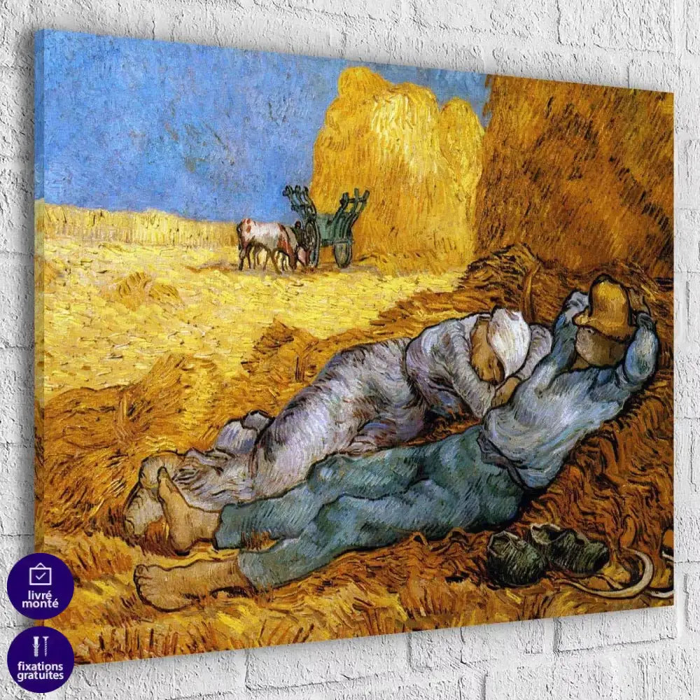 Tableau Vincent Van Gogh La Sieste - Montableaudeco