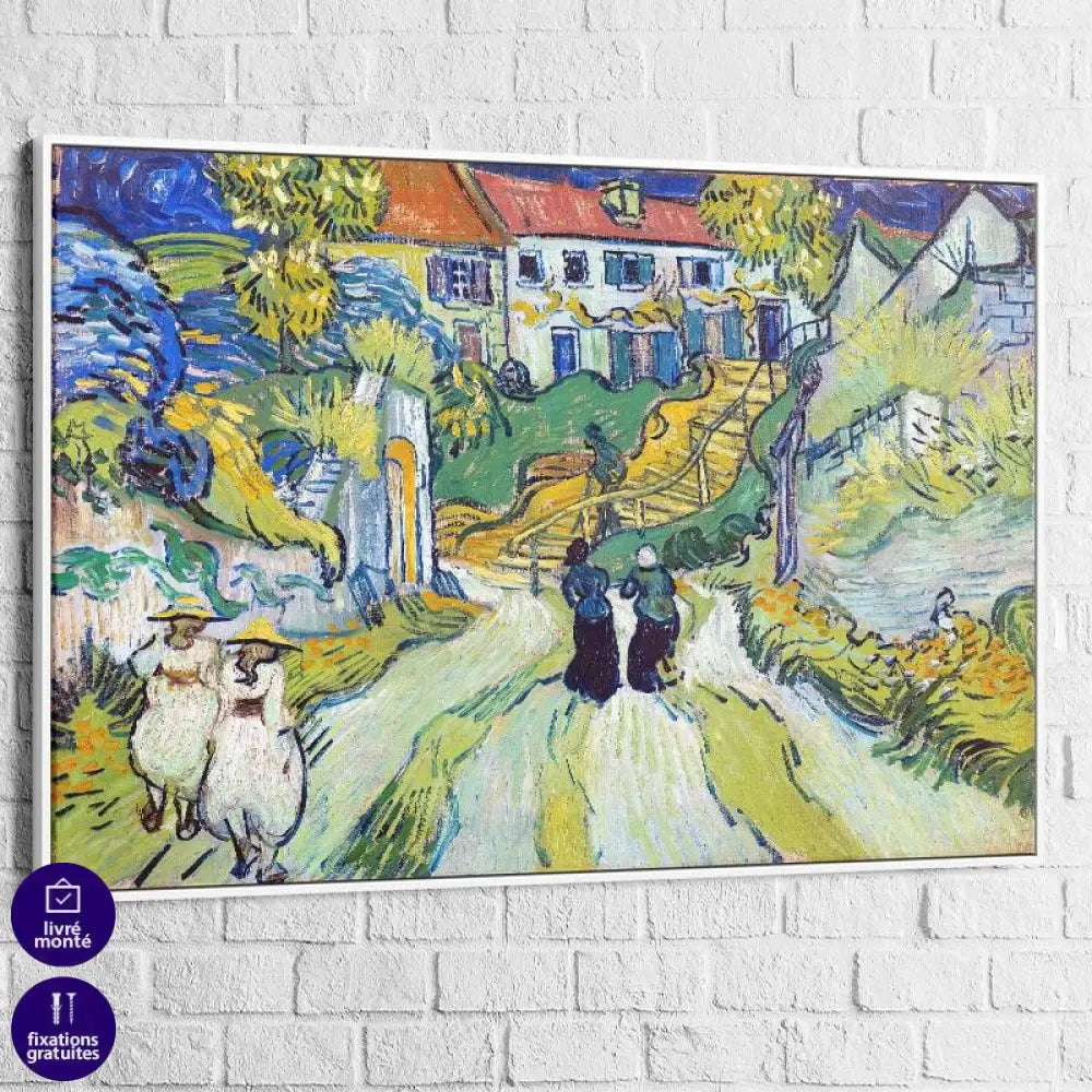 Tableau Vincent Van Gogh L'escalier d'Auvers - Montableaudeco