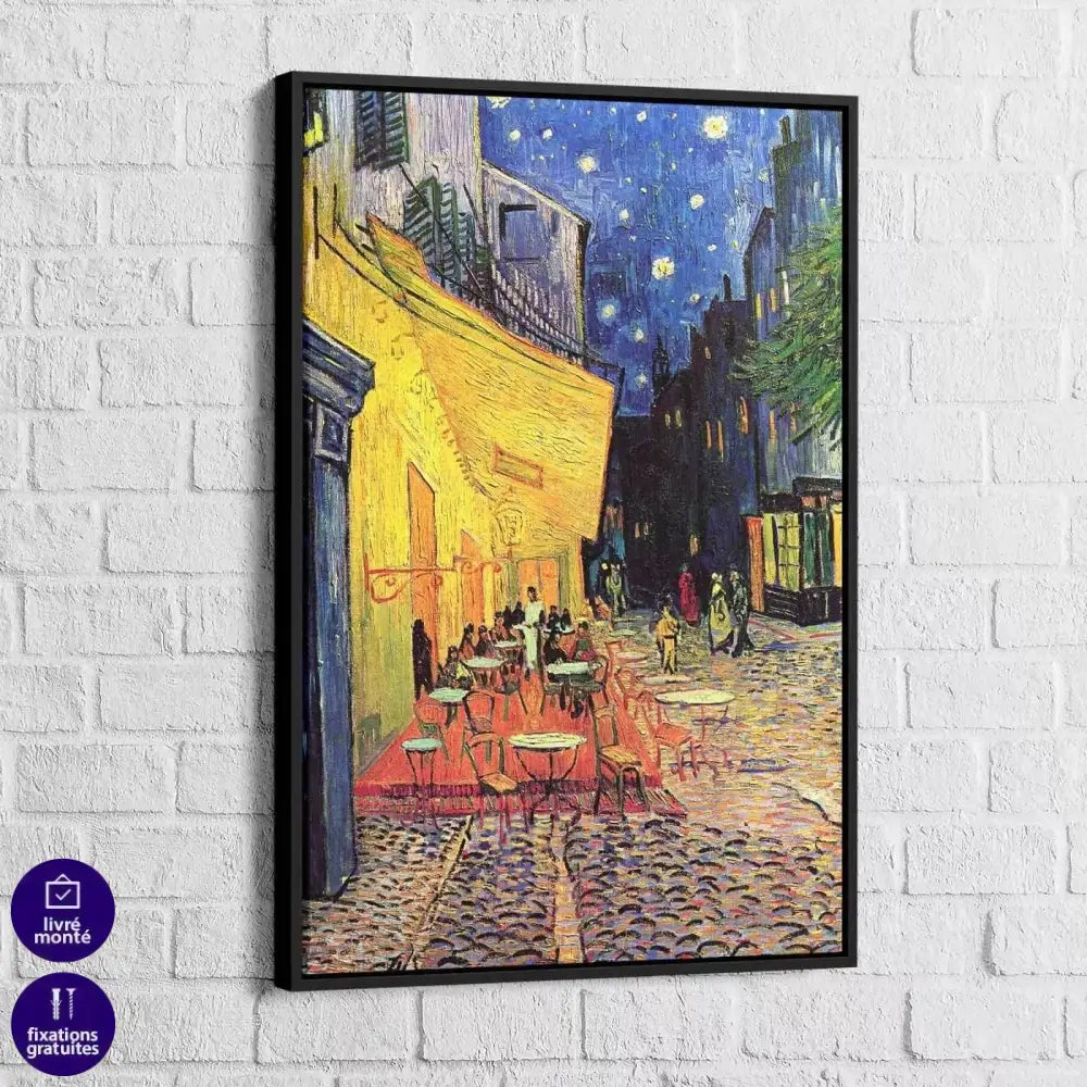 Tableau Vincent Van Gogh Terrasse de Café le Soir - Montableaudeco