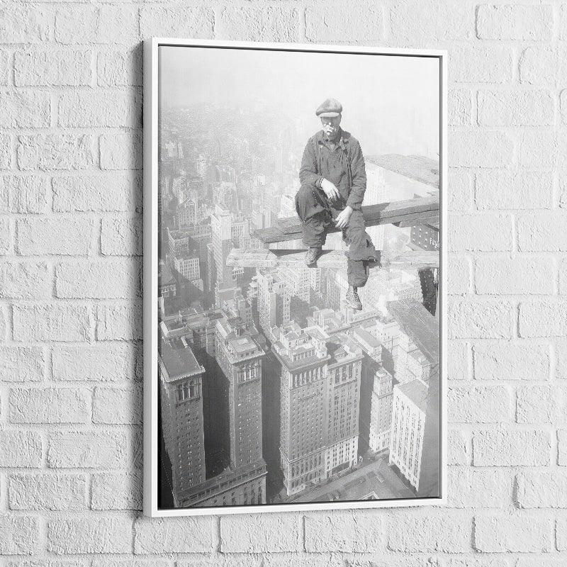 Tableau Vintage Travaux sur New York - Montableaudeco