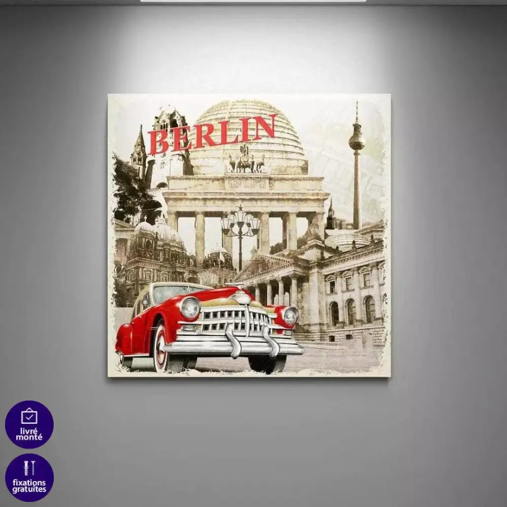 Tableau Vintage Ville Collection - Montableaudeco