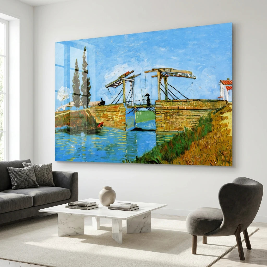 tableau décoration murale pont de langlois van gogh reproduction