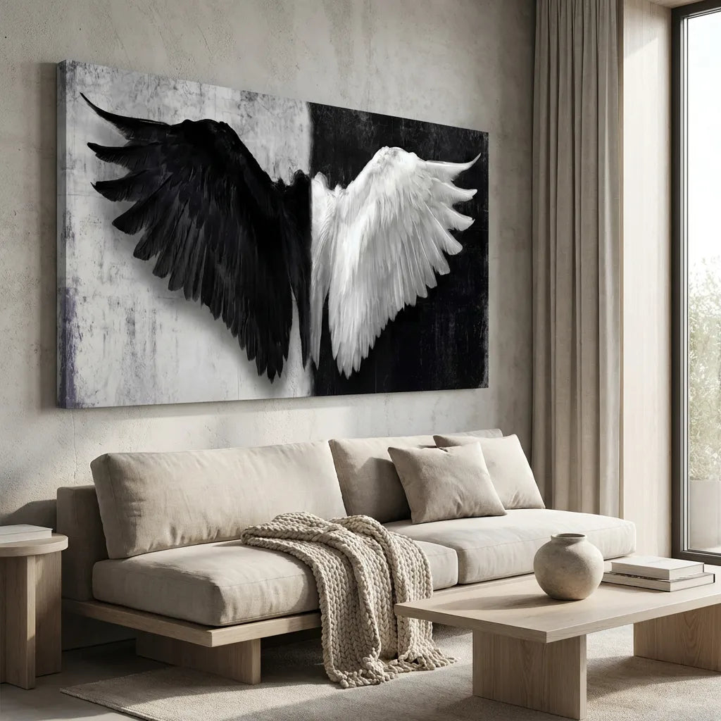 tableau dualité ombre lumière design intérieur