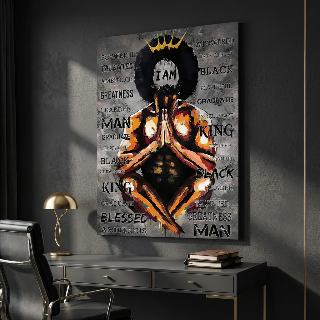 tableau motivation leader black plexiglas moderne