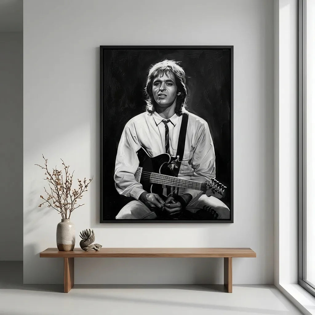 tableau musique artiste noir et blanc décoration intérieure