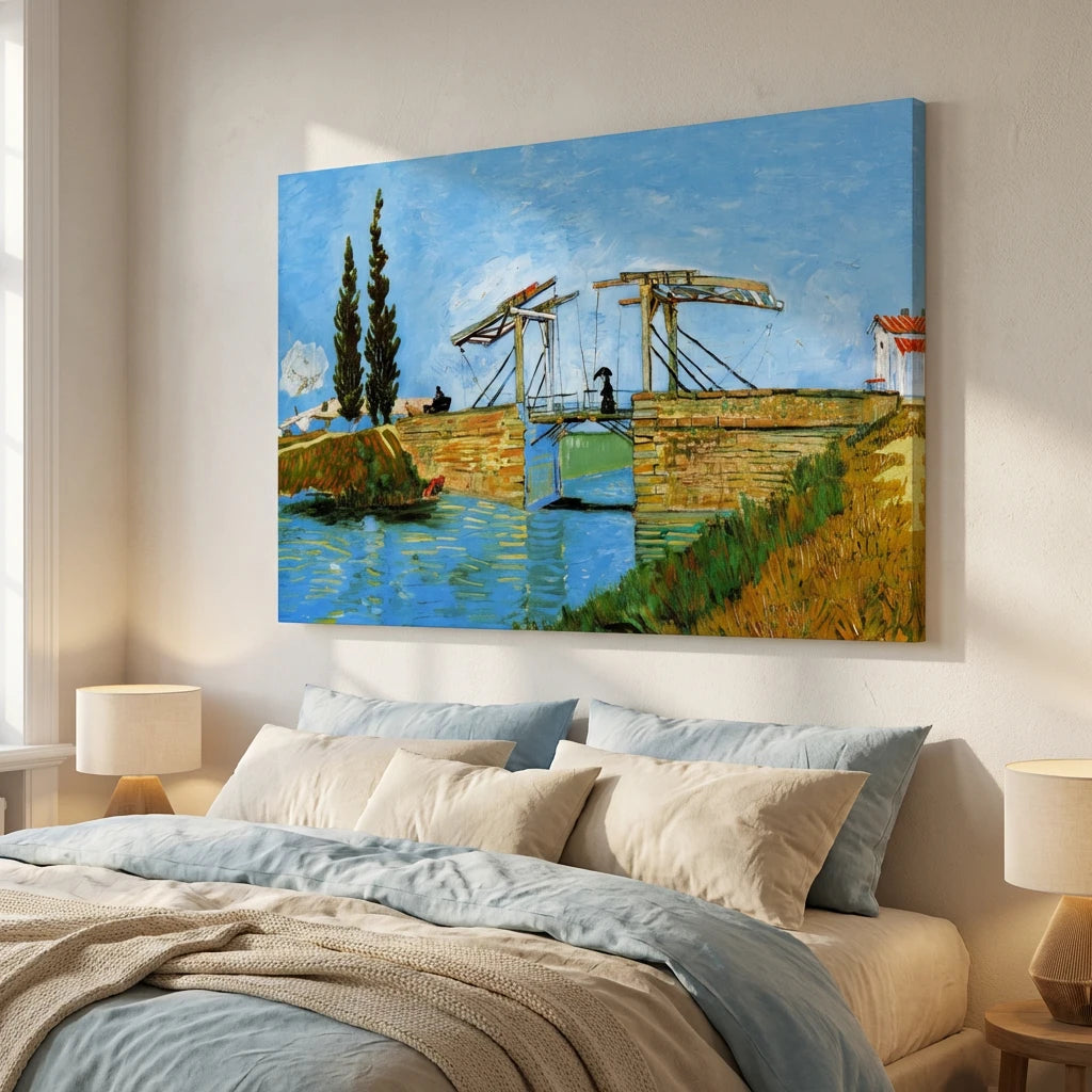 tableau paysage van gogh arles pont de langlois décoration murale