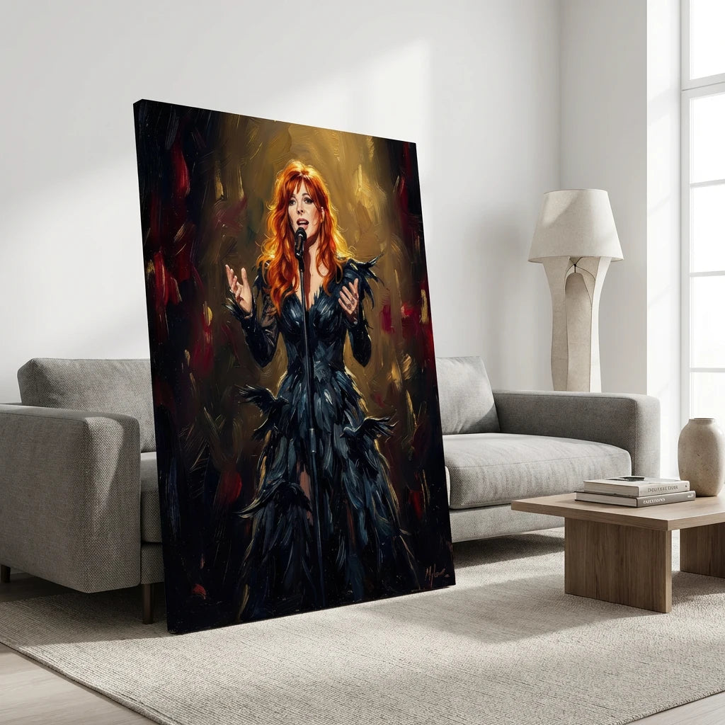 toile mylene farmer deco murale artistique
