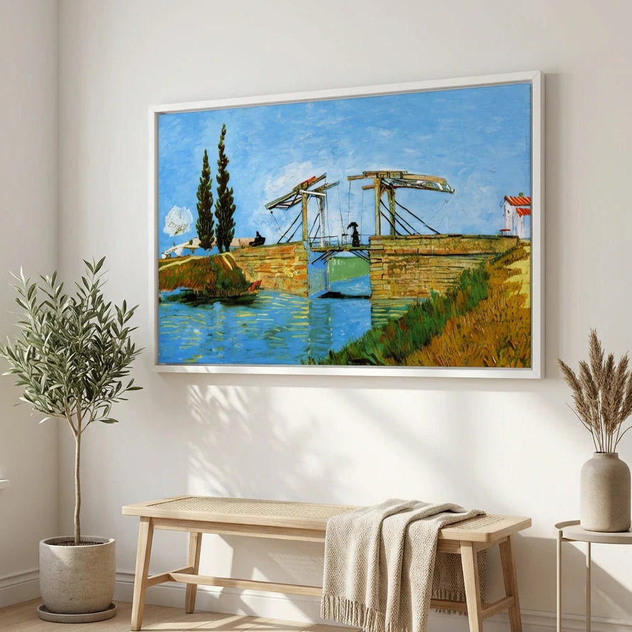 toile van gogh pont de langlois art classique décoration intérieure