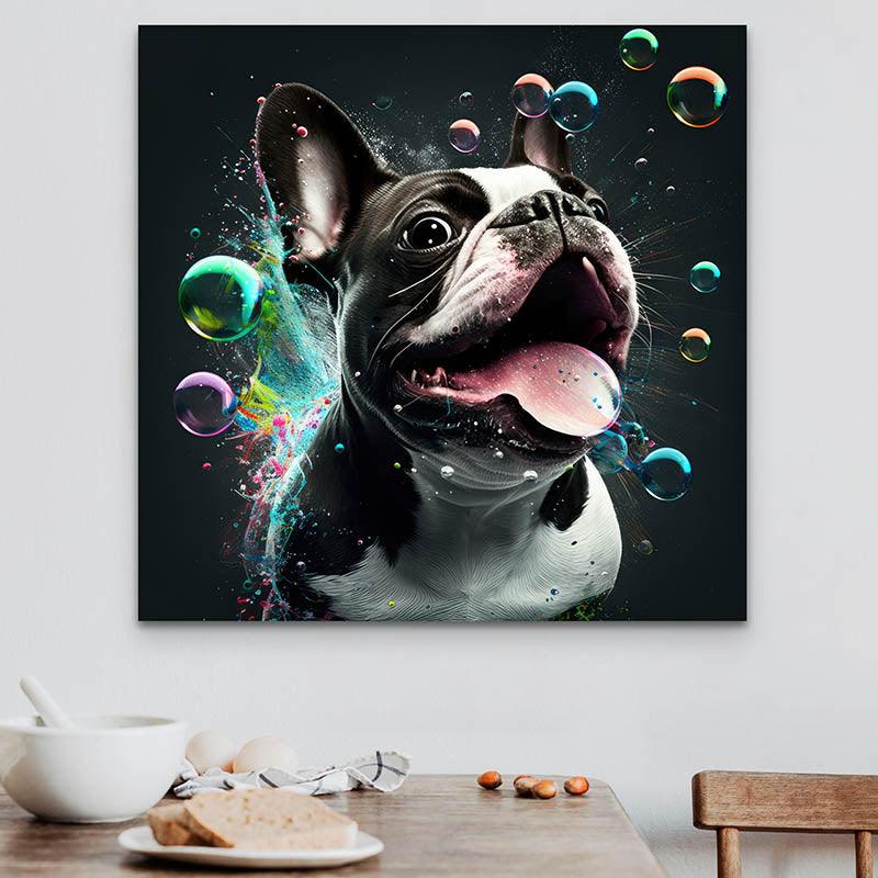 Französische Bulldogge-Malerei  Dekoration zu Großhandelspreisen