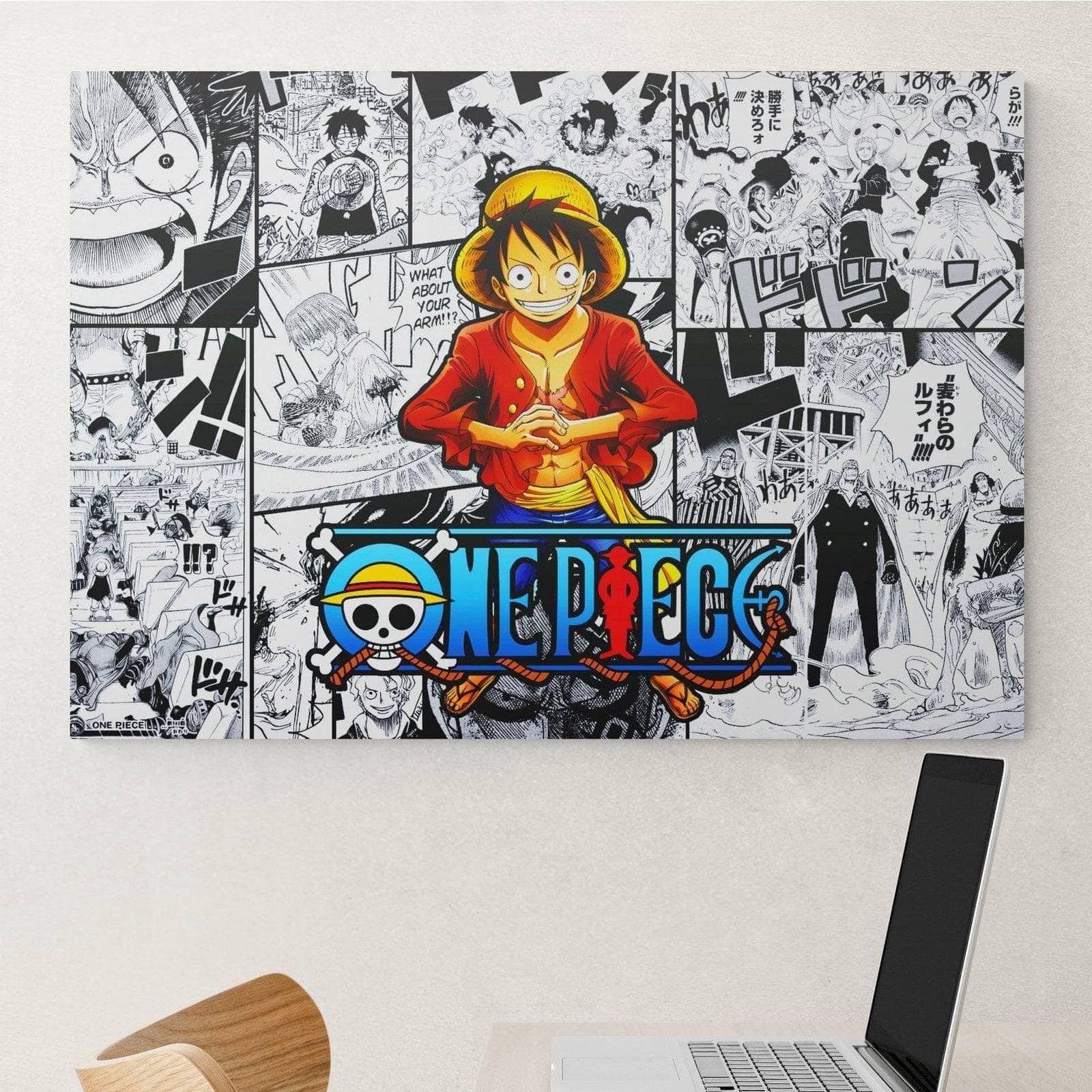 Décoration d'une chambre manga One Piece avec le personnage Luffy