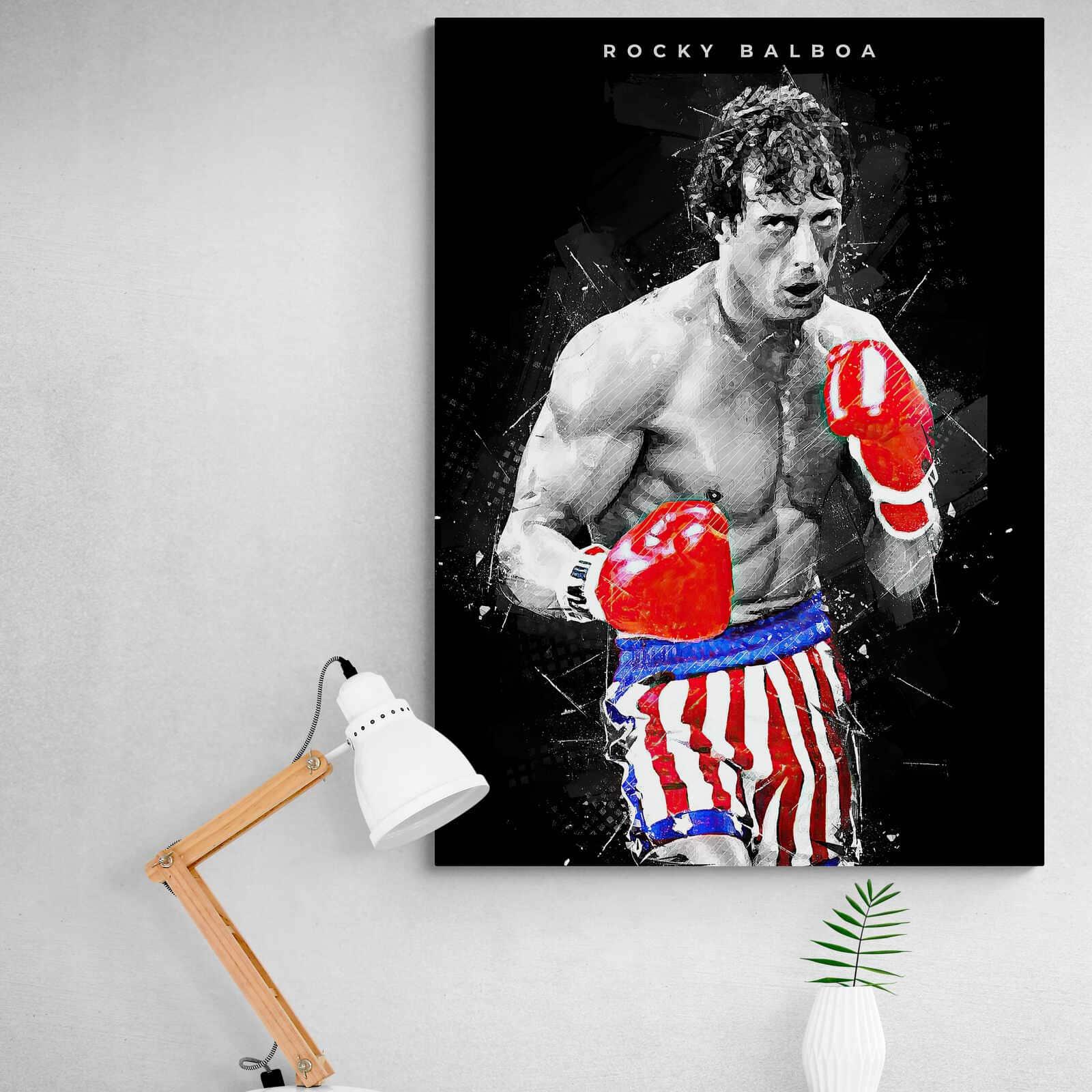 Rocky Balboa Painting  Decoration at wholesale prices – Montableaudeco