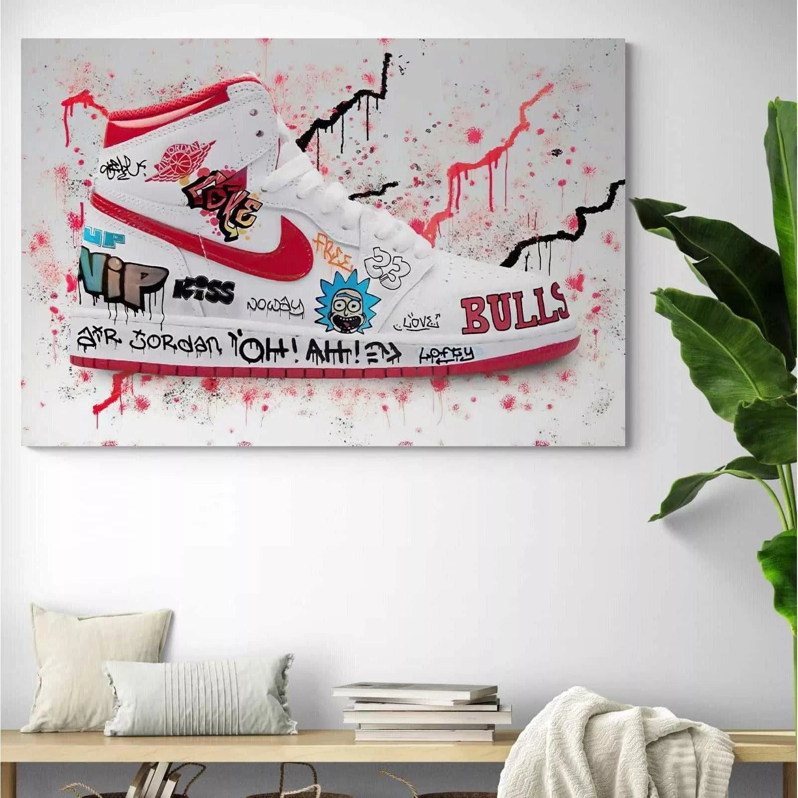 Tableau Street Art Nike Air  La Déco à Prix Grossiste – Montableaudeco