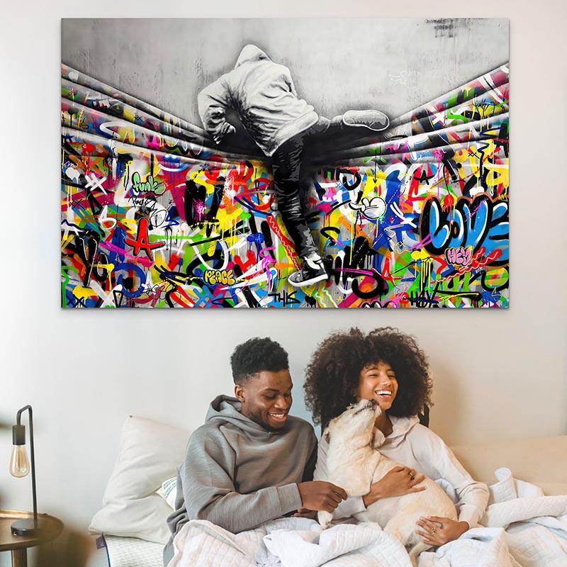 Incorporer l'art urbain dans la décoration de votre chambre - Montableaudeco