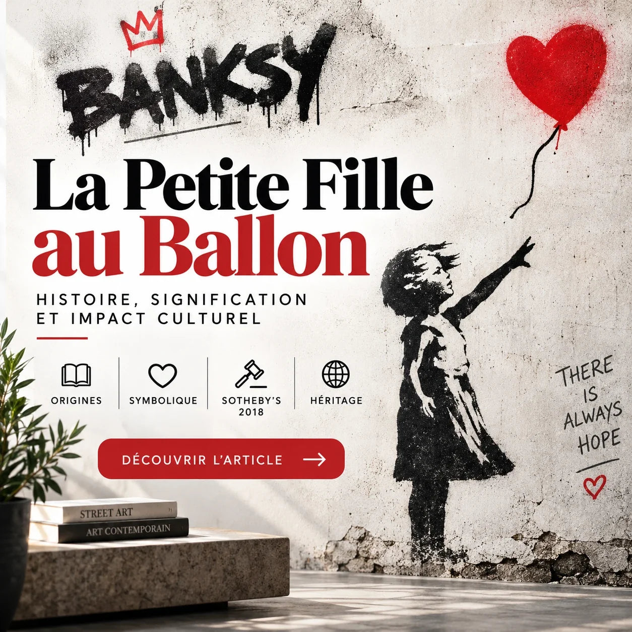 Banksy 'La Petite Fille au Ballon' : Symbole d'Espoir et d'Art Urbain