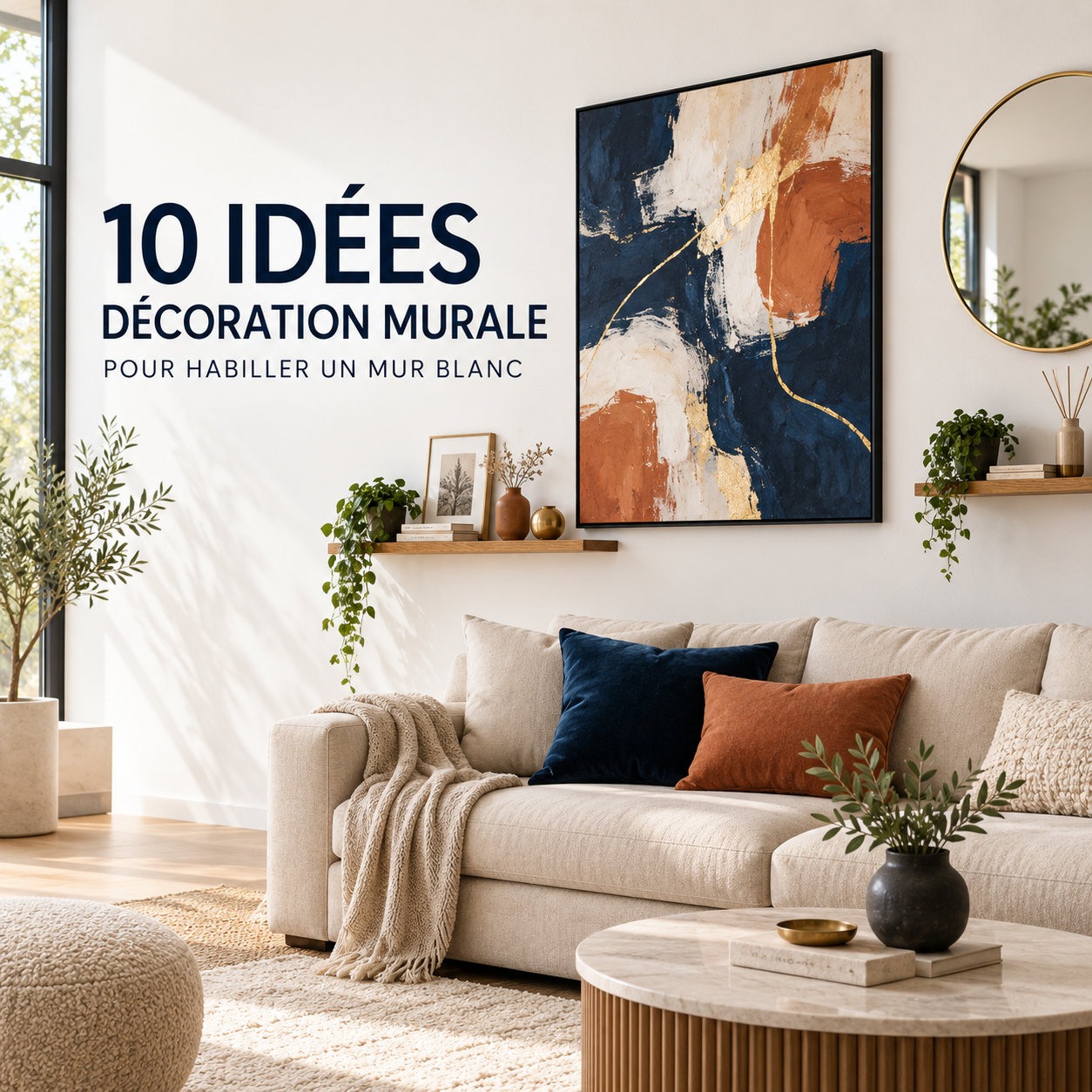 10 idées de décoration murale pour habiller un mur blanc