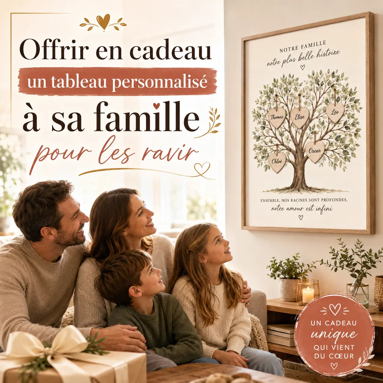 Offrir un cadeau personnalisé à sa famille pour les ravir