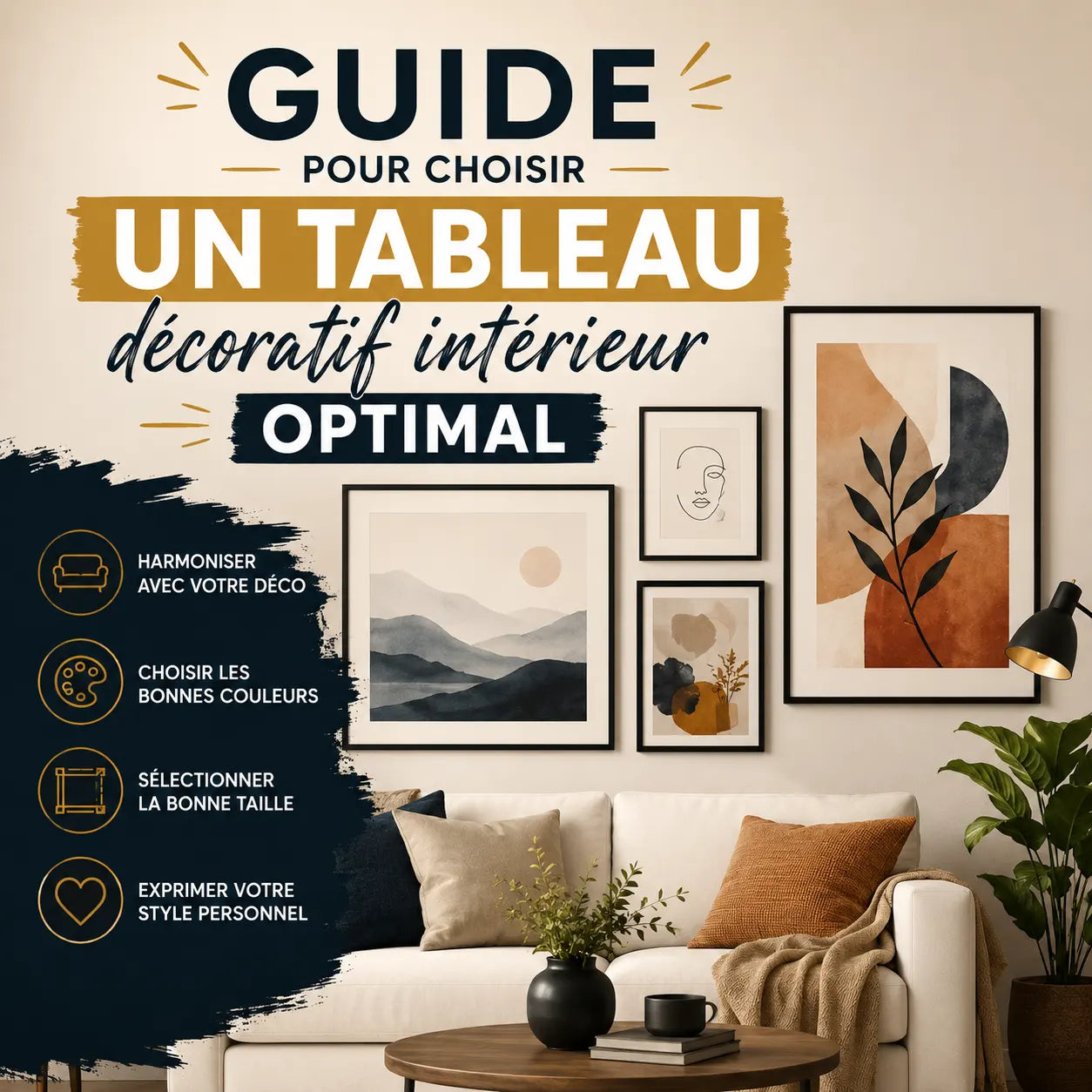 Guide pour choisir un tableau décoratif intérieur optimal