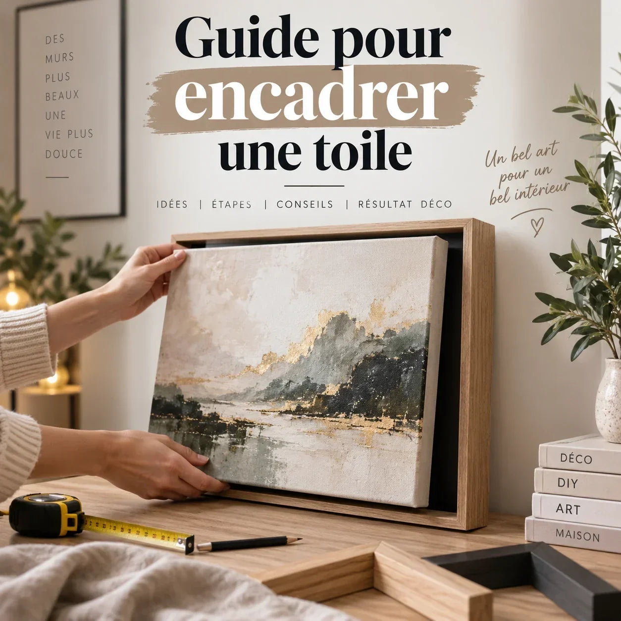 Guide pour encadrer une toile