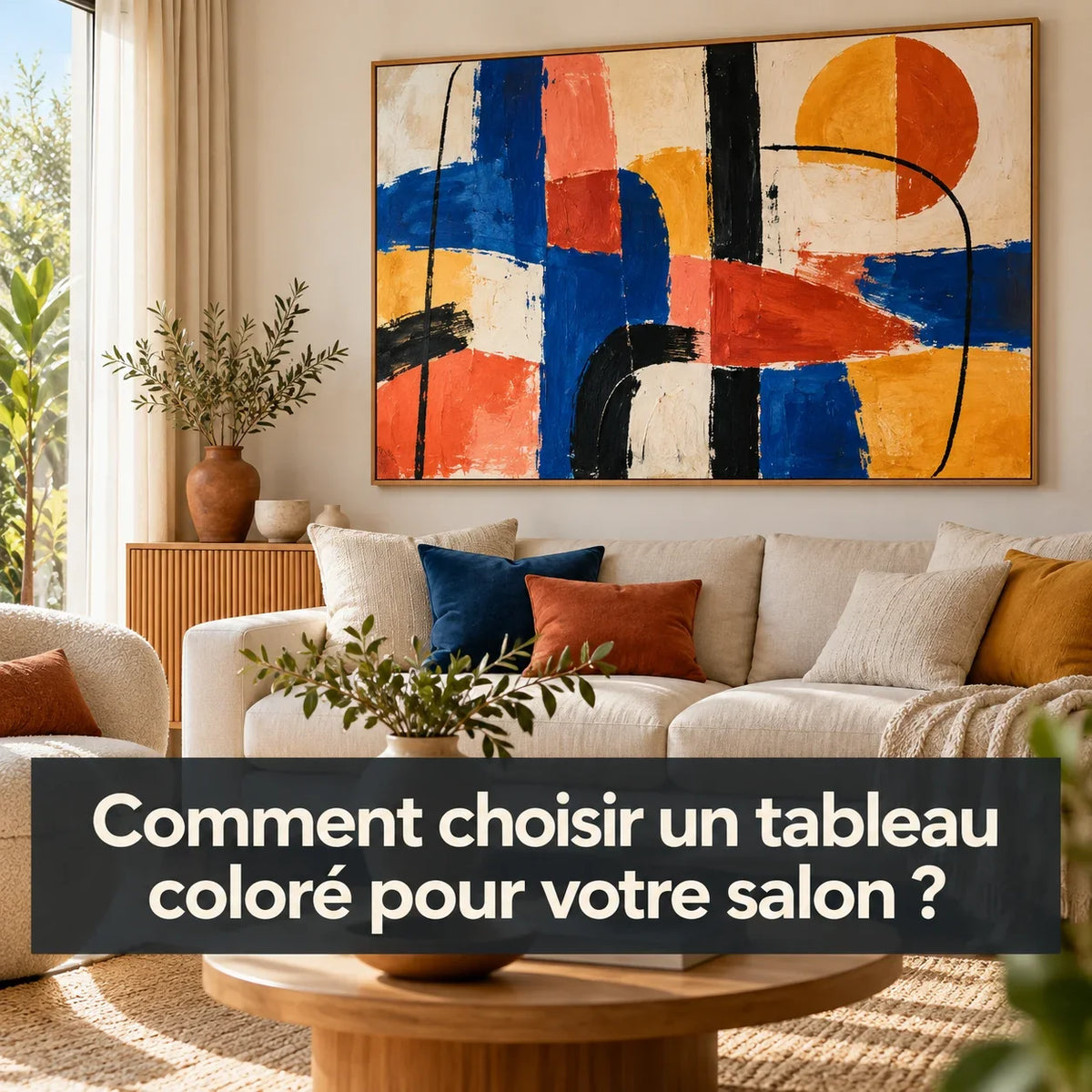 Comment choisir un tableau coloré pour votre salon ?