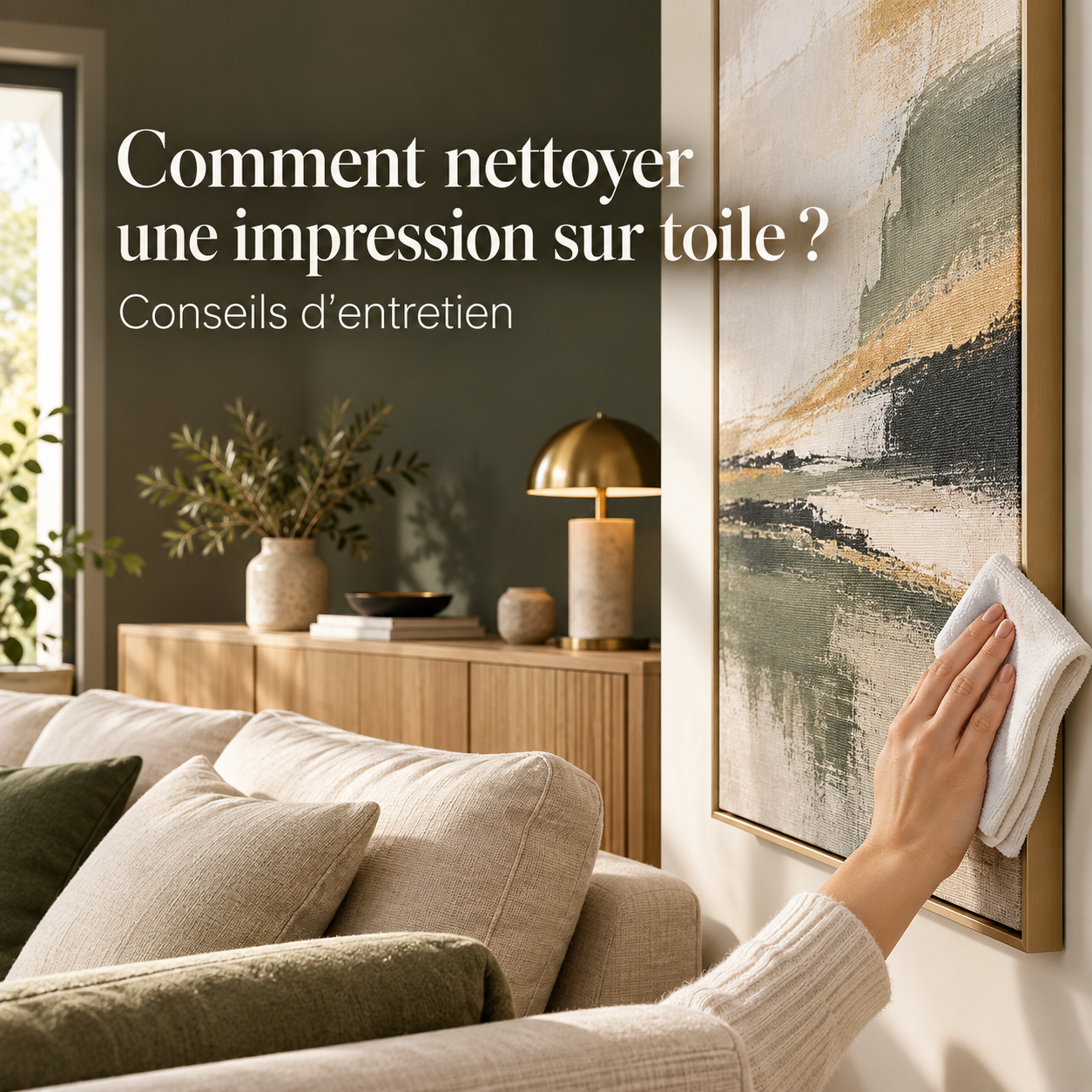 Comment nettoyer une impression sur toile ?