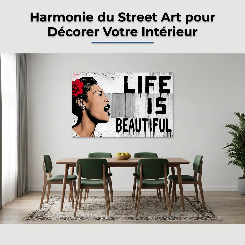 L'harmonie du street art dans la décoration intérieure