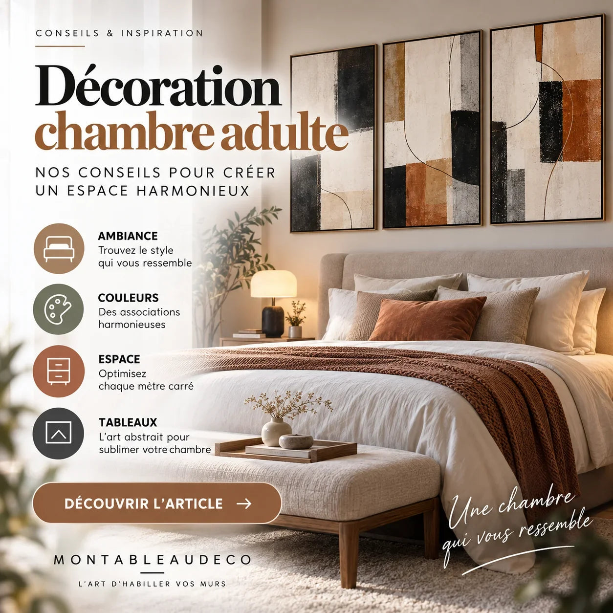 Décoration chambre adulte : nos conseils pour créer un espace harmonieux