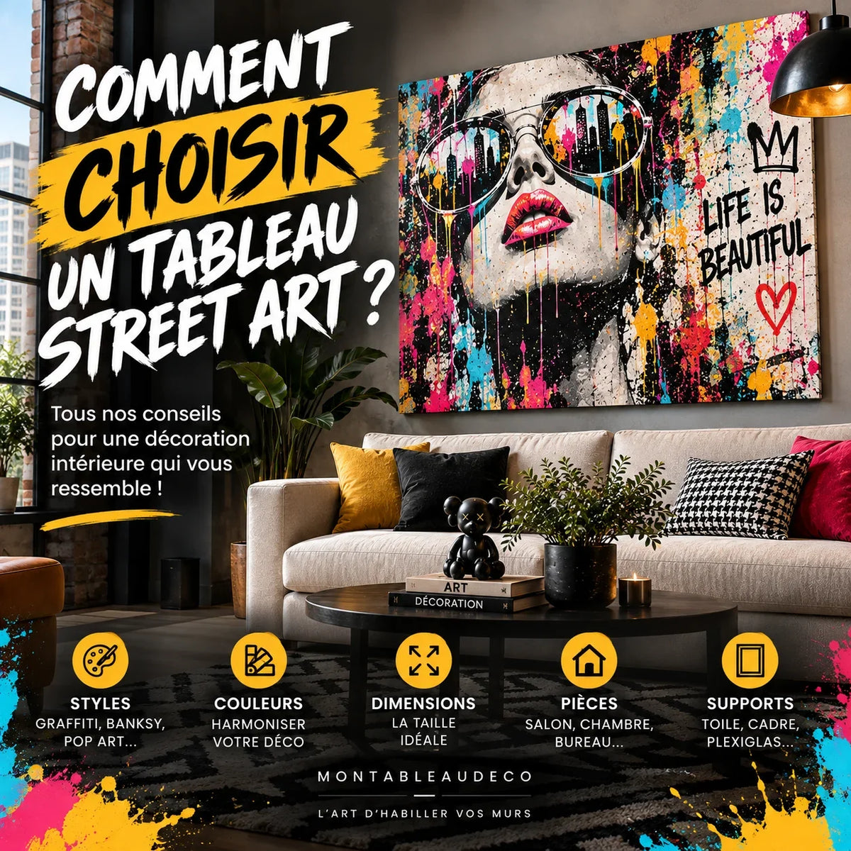 Comment choisir un tableau Street Art pour sa déco intérieure ?
