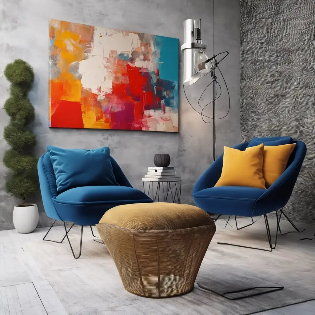 Comment intégrer l’art abstrait à la maison