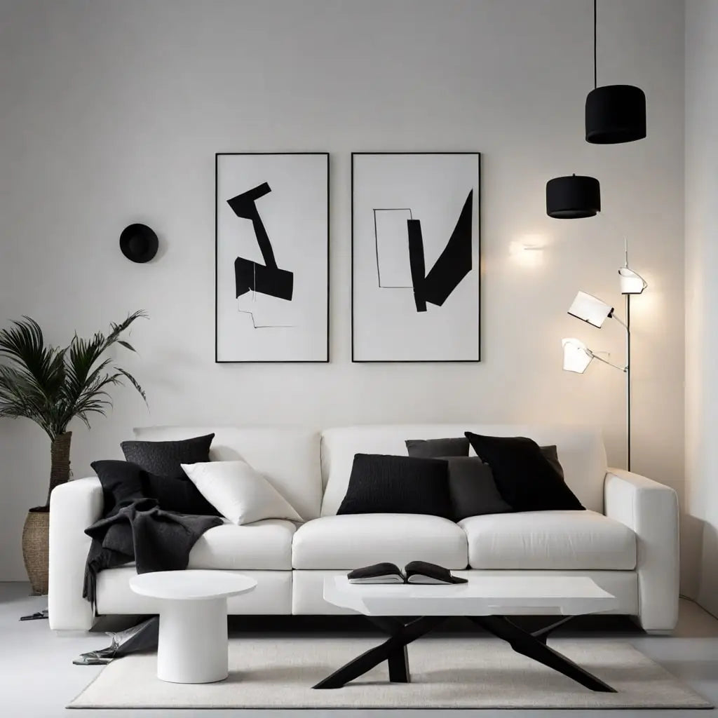 How can you play with contrasts in modern decor?