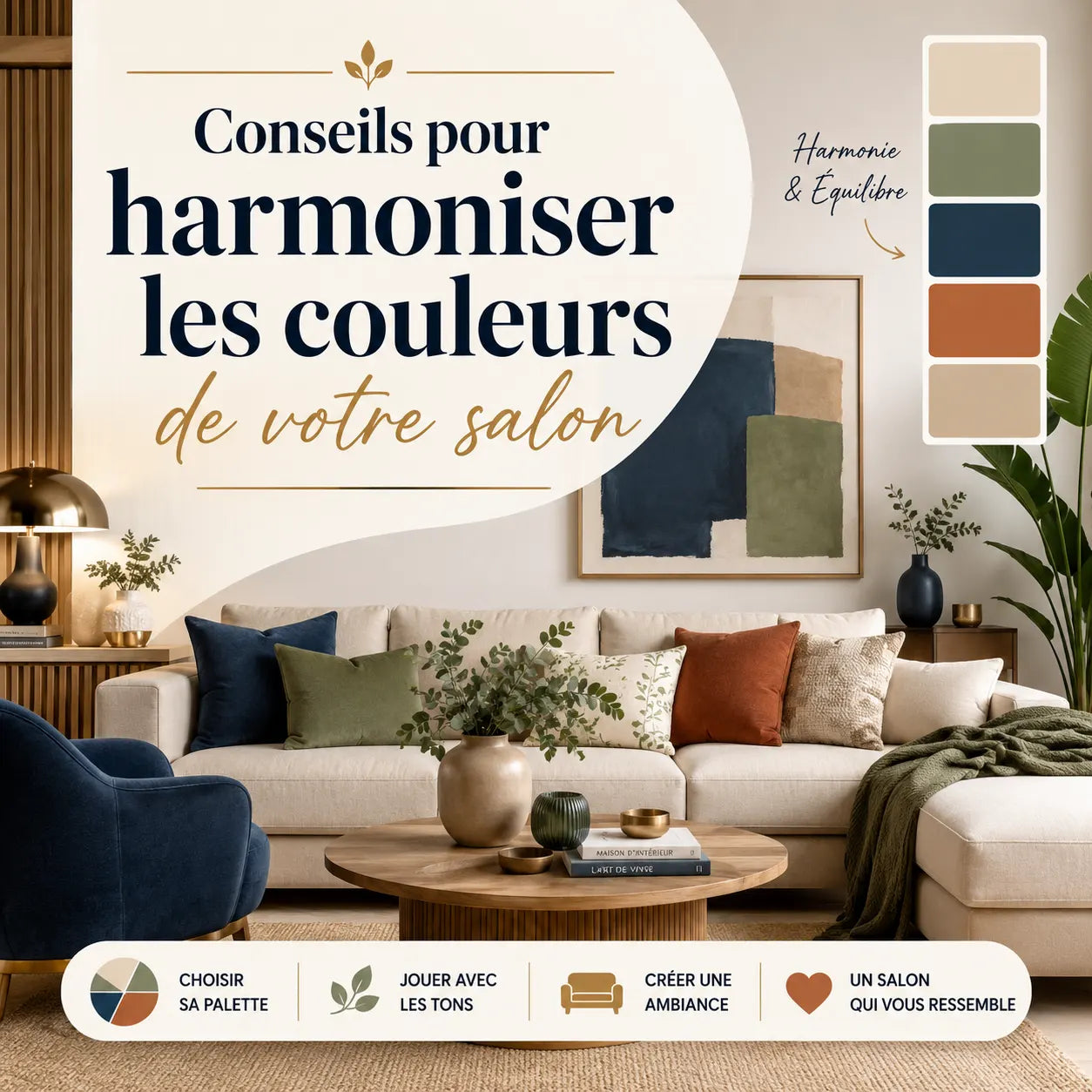 Conseils pour harmoniser les couleurs de votre salon