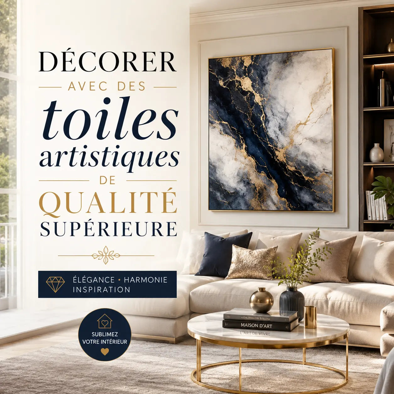 Décorer avec des toiles artistiques de qualité supérieure