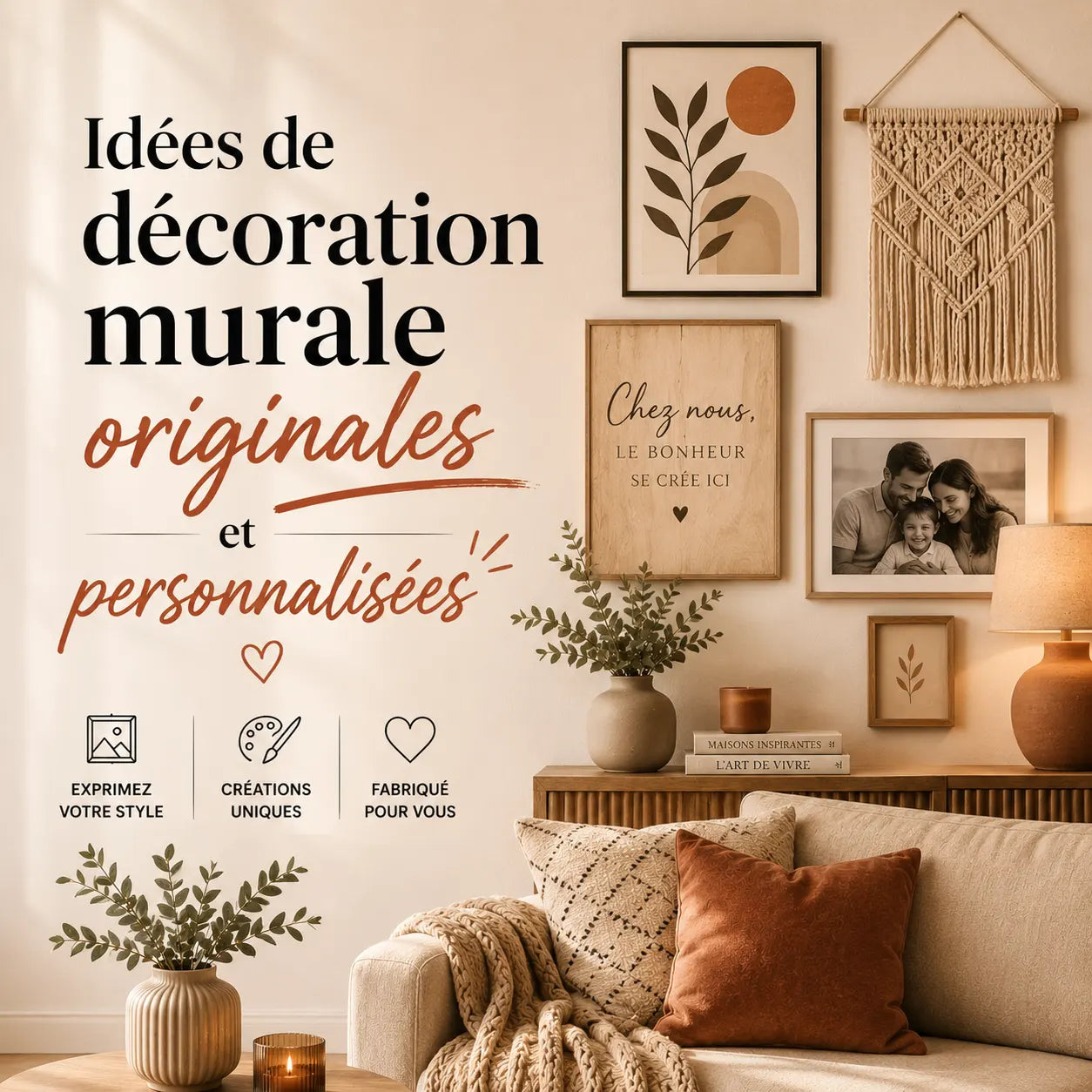 Idées de décoration murale originales et personnalisées