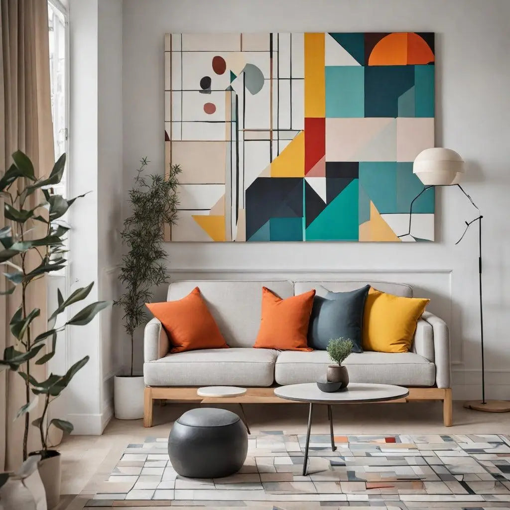 Trendy colors and patterns for modern decor with wall art - Montableaudeco