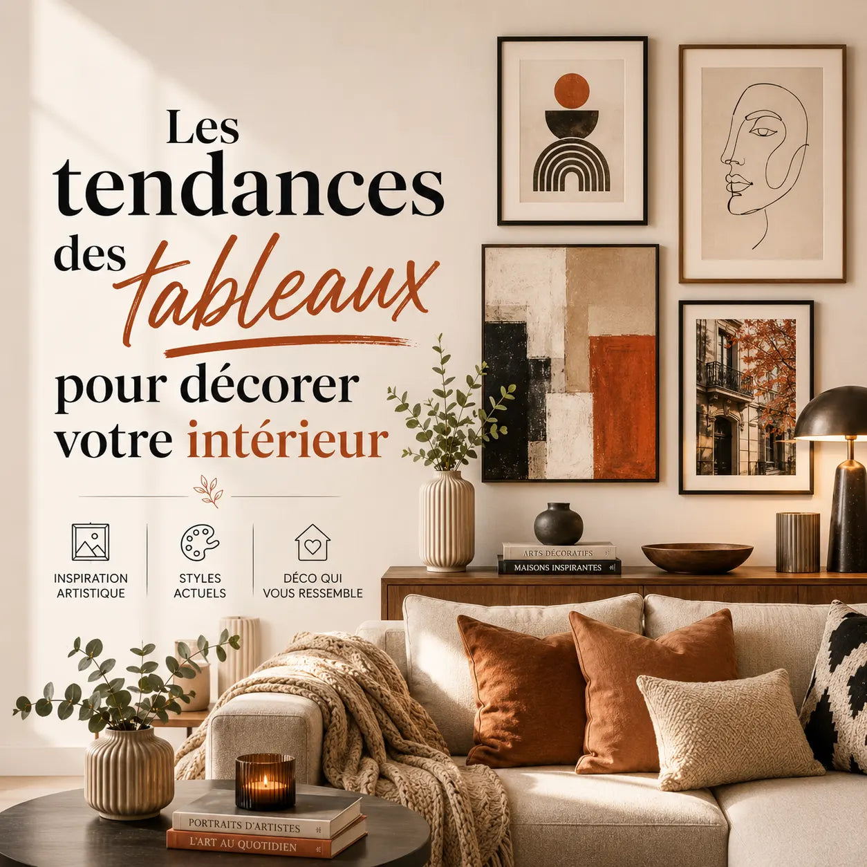 Les tendances des tableaux pour décorer votre intérieur