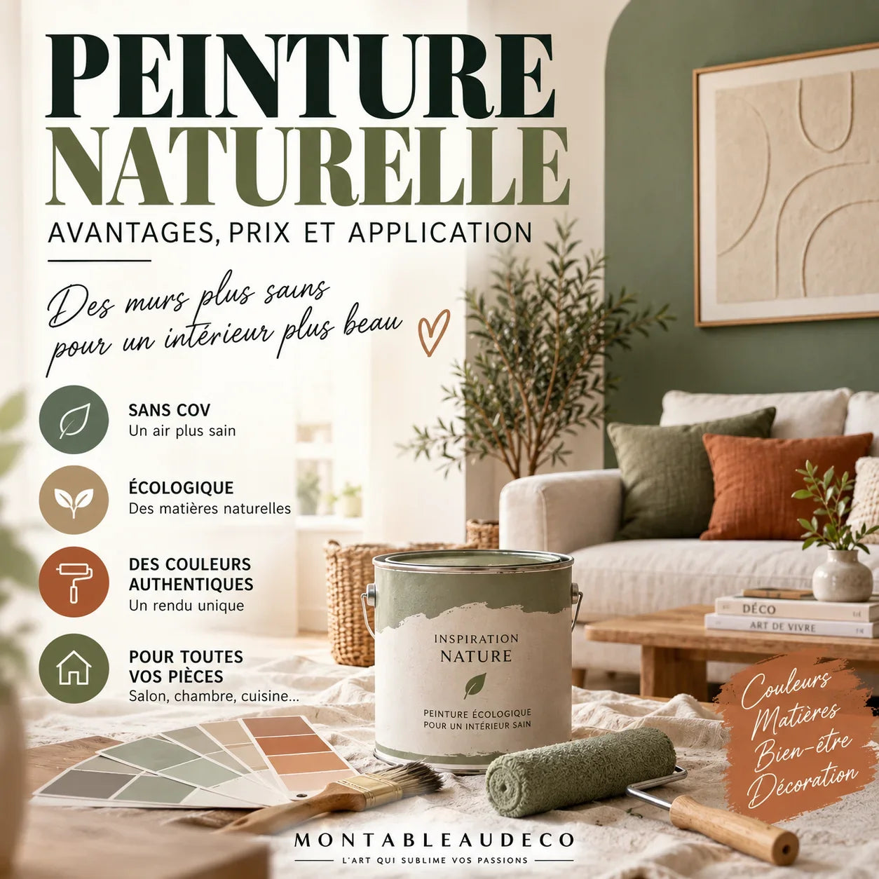 Peinture naturelle Les avantages