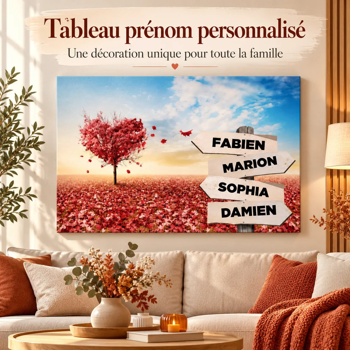 Tableau prénom personnalisé : une décoration unique pour toute la famille