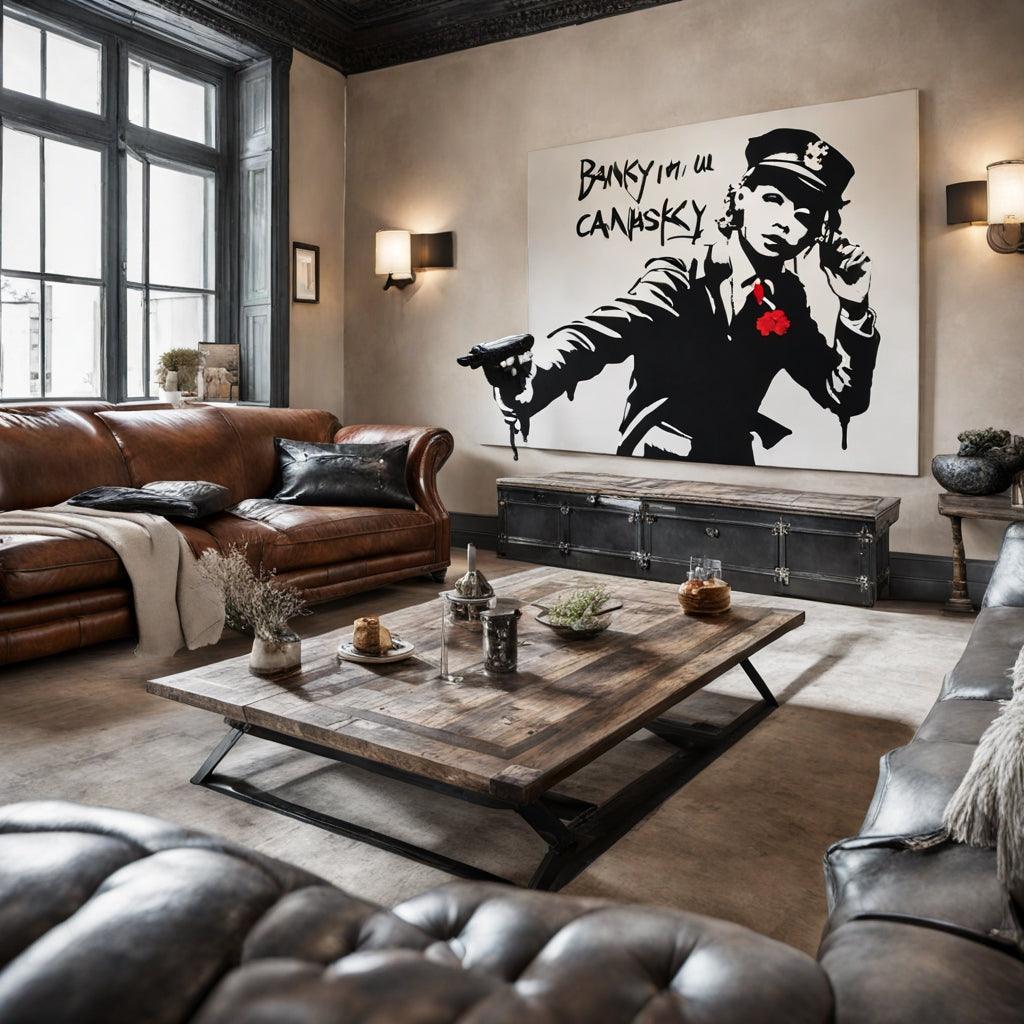 Ajoutez du caractère à votre maison avec un tableau Banksy - Montableaudeco