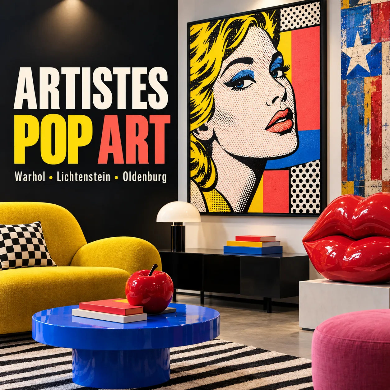 Artistes Pop Art célèbres : Warhol, Lichtenstein et les figures incontournables