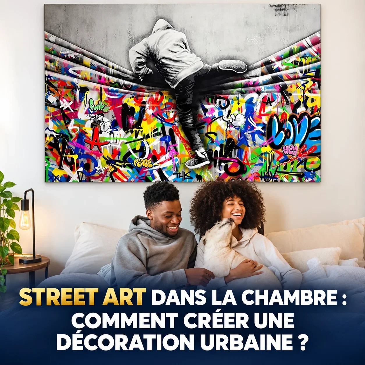 Street art dans la chambre : comment créer une décoration urbaine ?