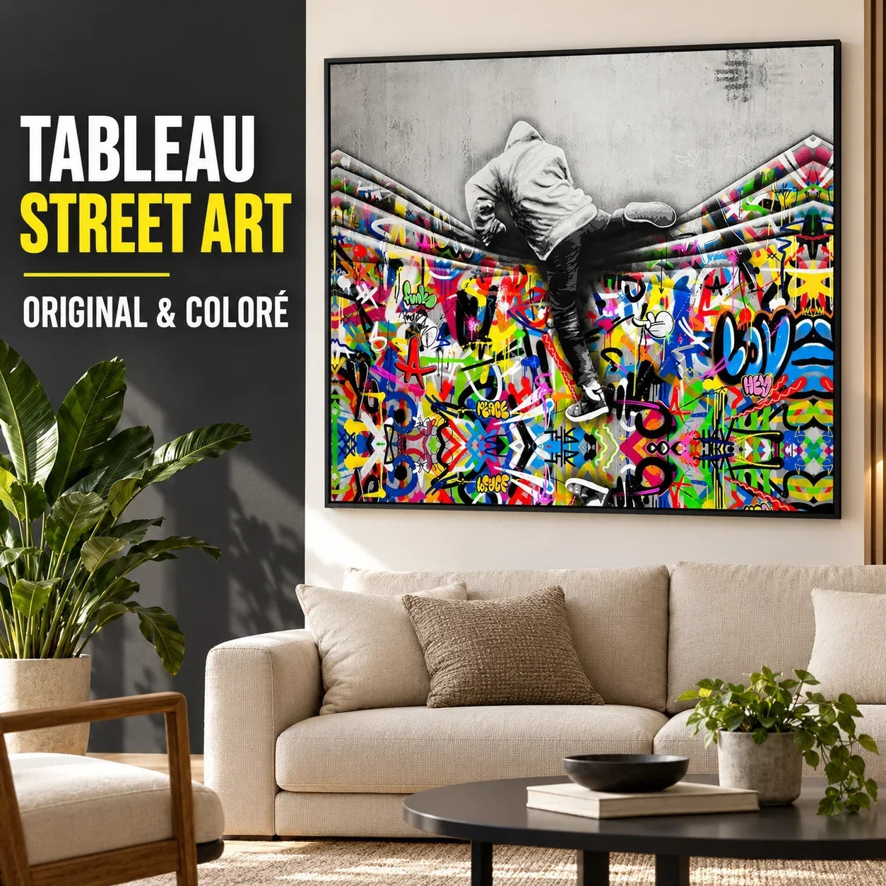 Tableau Street Art Original et coloré