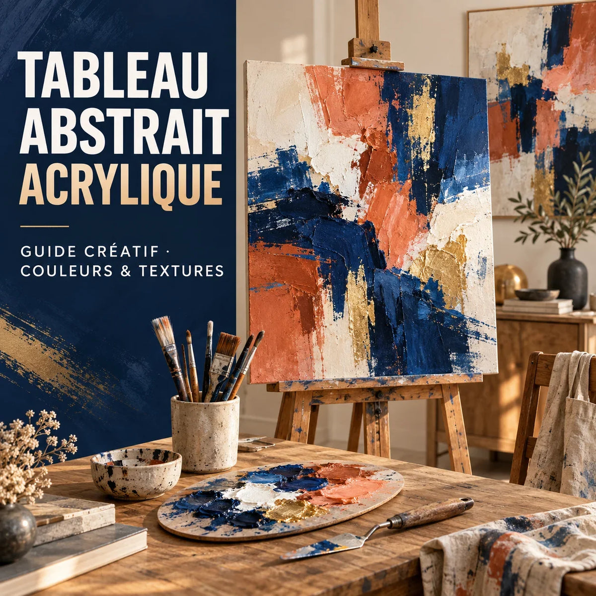 Comment faire un tableau abstrait acrylique ? Guide étape par étape