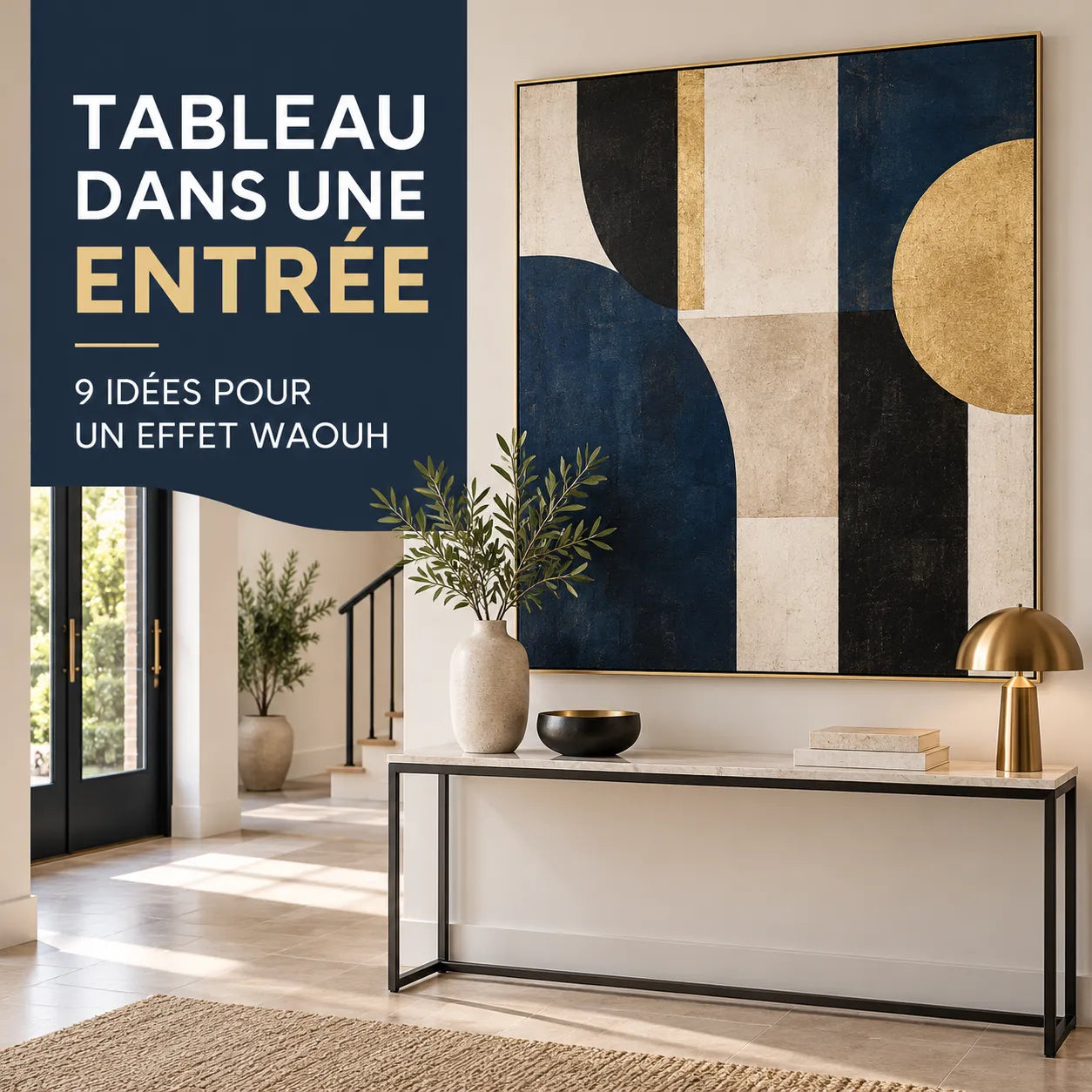 Tableau dans une entrée : 9 idées pour créer un effet waouh