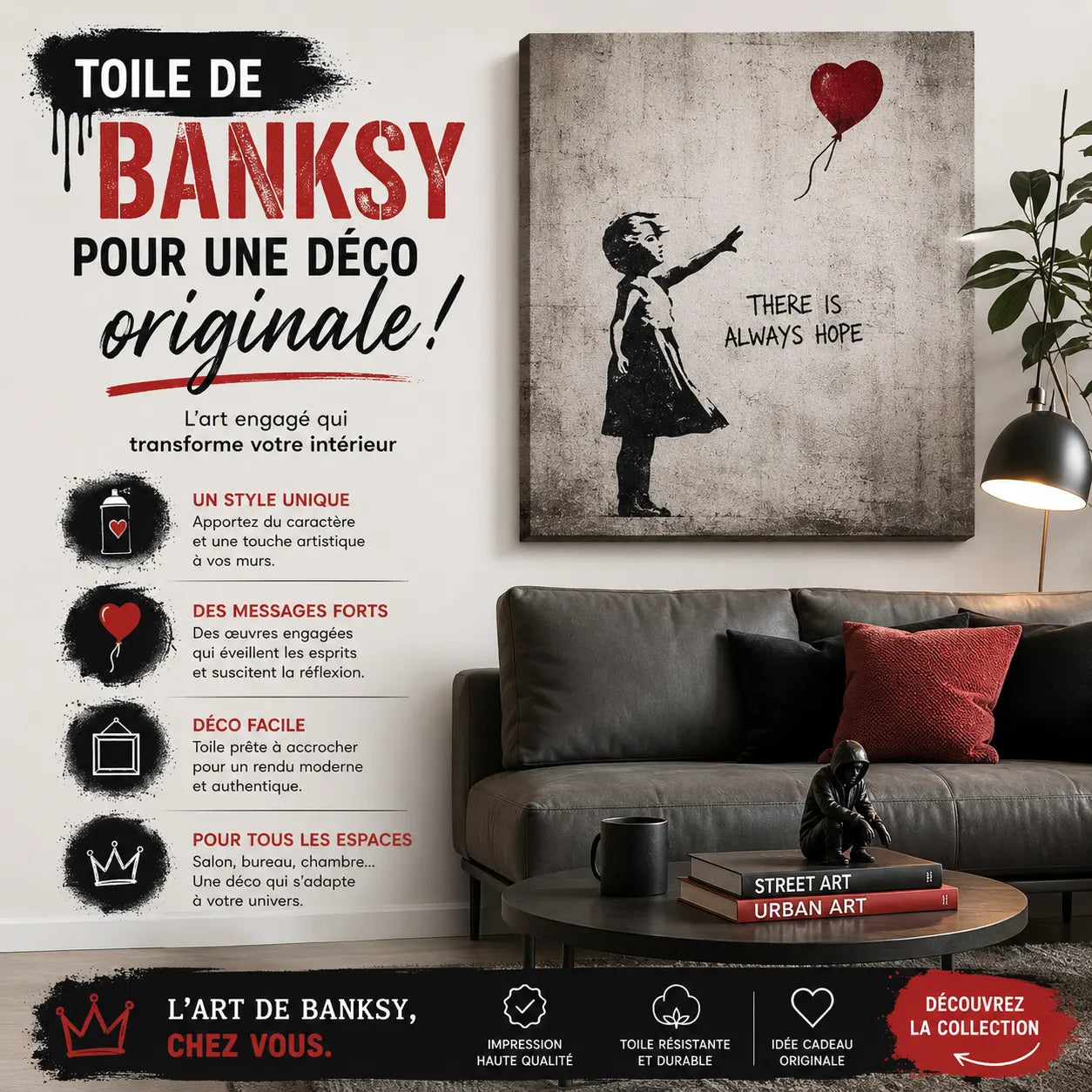 Toile de Banksy pour une déco originale