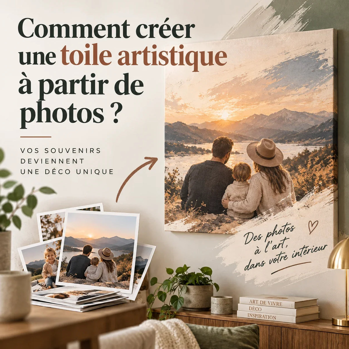 Comment créer une toile artistique à partir de photos ?