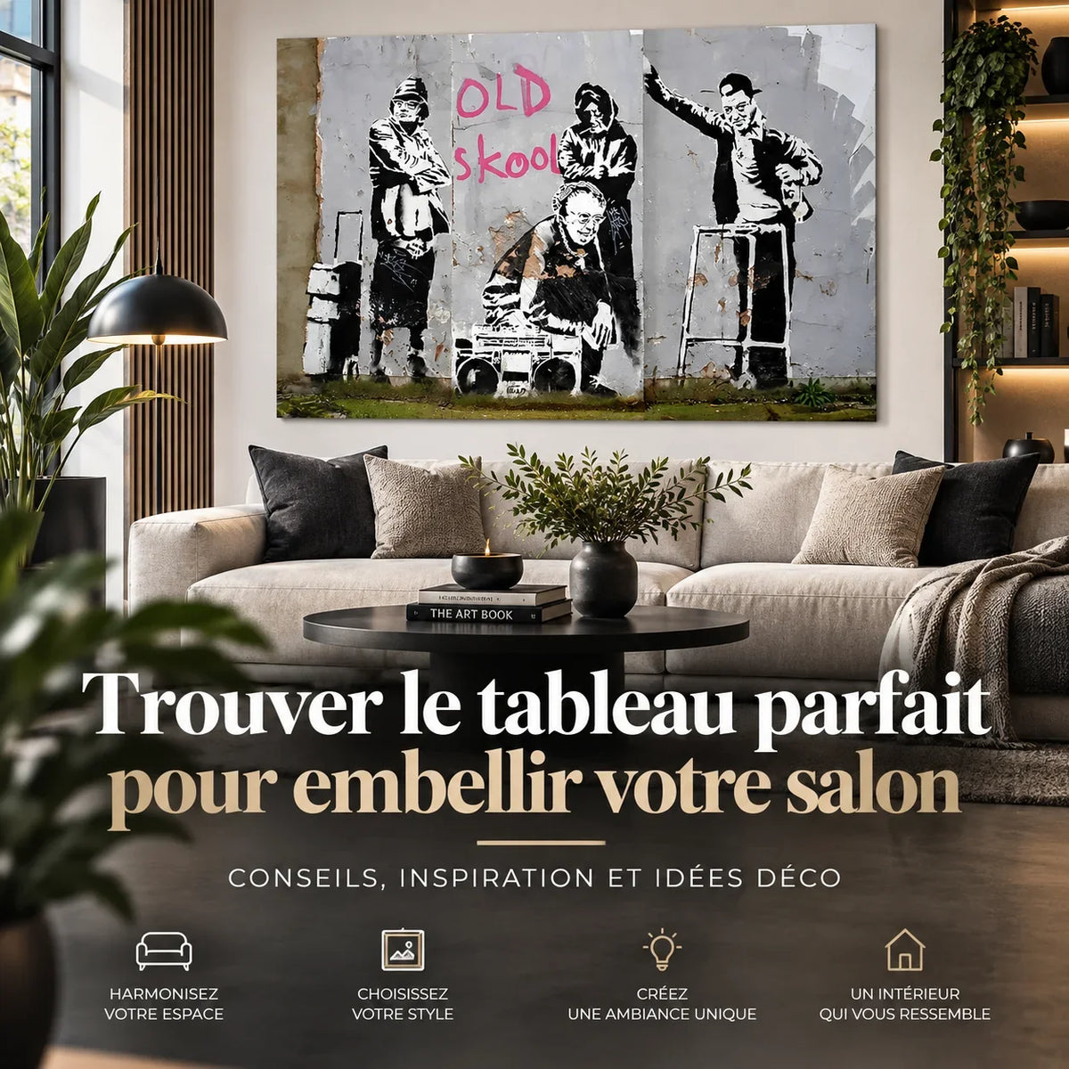 Trouver le tableau parfait pour embellir votre salon