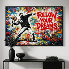 Tableau Graffiti Suivez Vos Rêves - Tableau Street Art